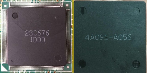 23C676 ASIC, Front and Back